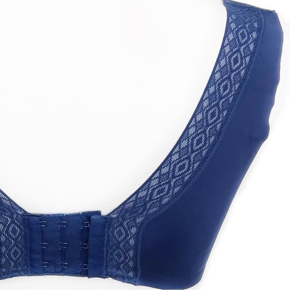 Hanes Navy Blue Ultimate® Ultra Light Comfort Smooth Support Bra Bralette S - Picture 3 of 3